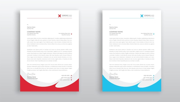 creative and modern business letterhead template