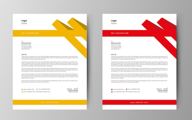 Creative Modern Business Letterhead Template