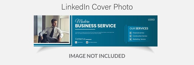 Creative and modern business linkedin cover design template