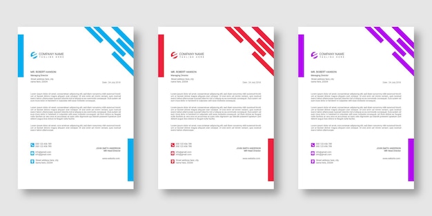 Creative modern business professional letterhead template