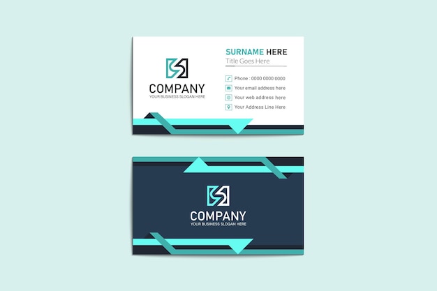 Creative modern clean business business card design