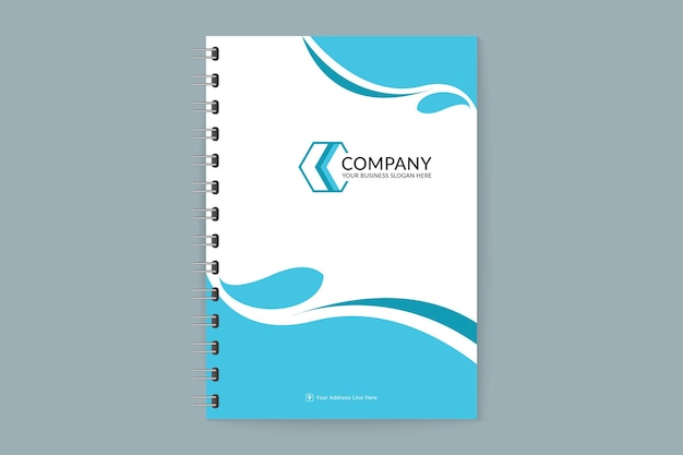 Creative modern company notebook cover template