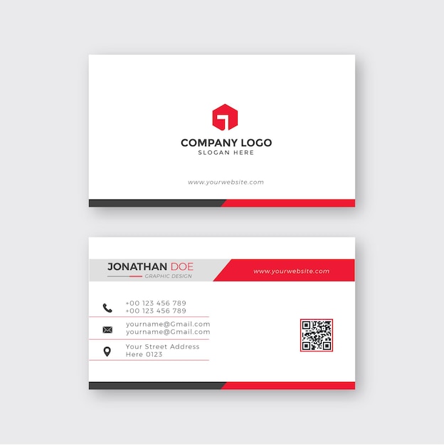 Creative modern corporate business card set