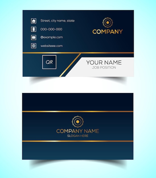 Creative and modern corporate business card template