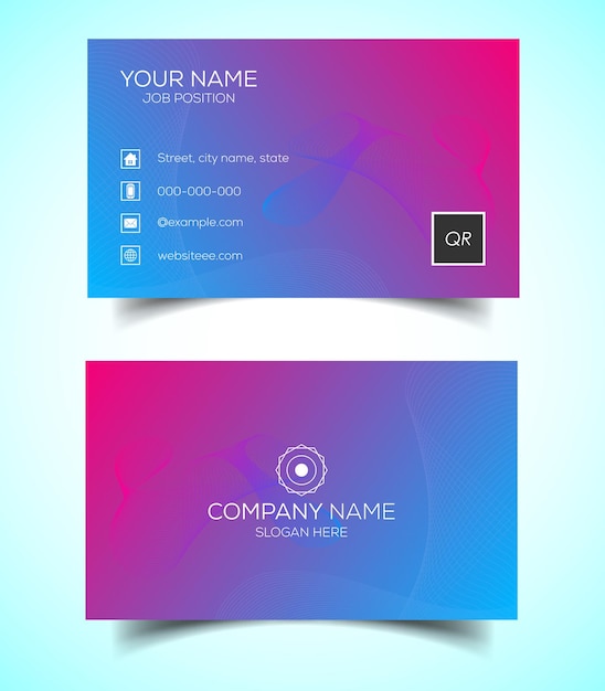 Creative and modern corporate business card template