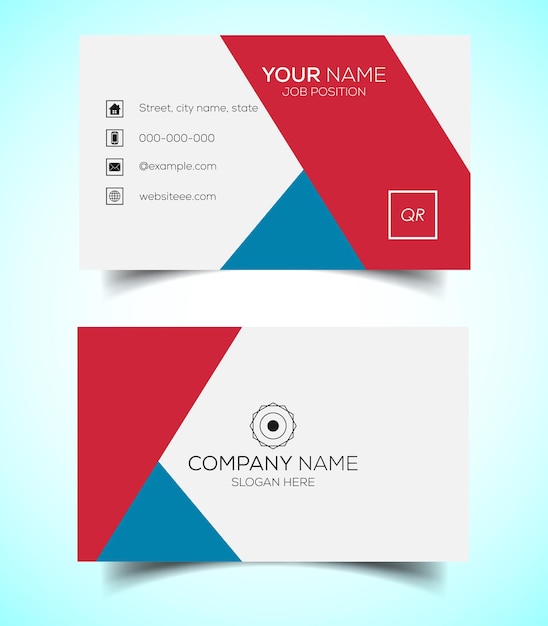 Creative and modern corporate business card template