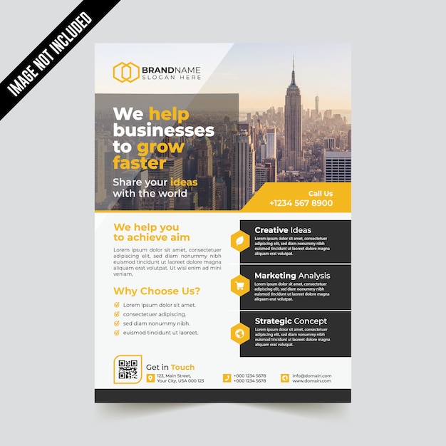 Creative modern corporate business flyer template