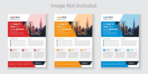 Creative modern corporate business flyer template