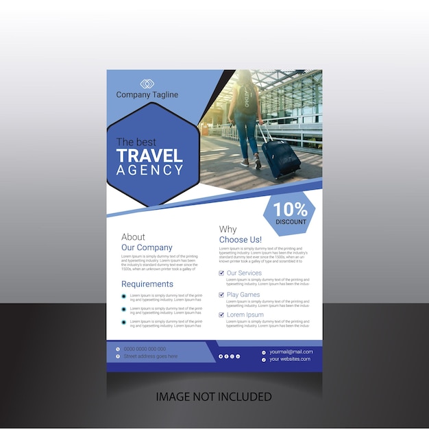 Creative modern corporate business flyer template