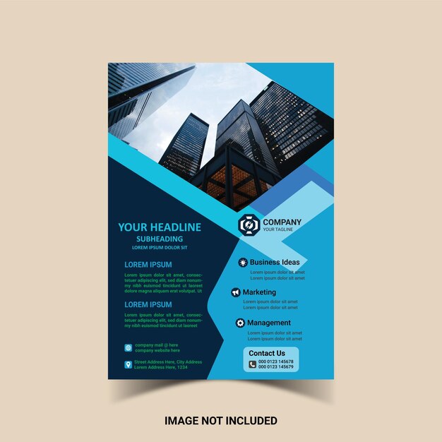 creative modern corporate business letterhead simple and clean a4 size with bleed vector design