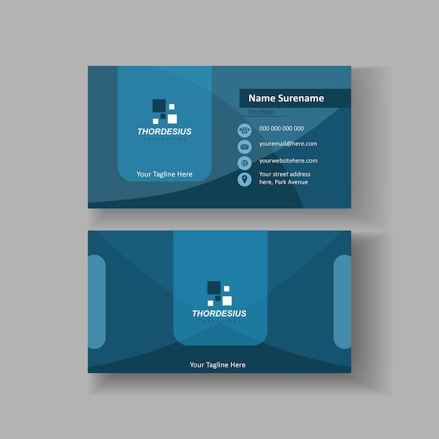 Vector creative modern corporate card design