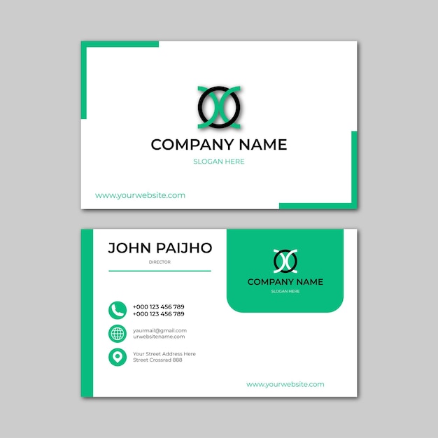 creative modern design business card template