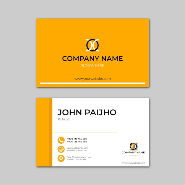 creative modern design business card template