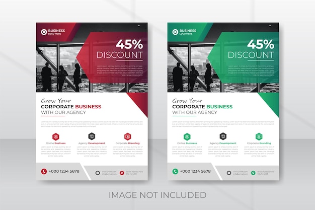 Creative modern digital marketing agency flyer template
