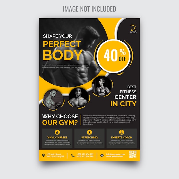 Creative Modern Fitness Gym Flyer