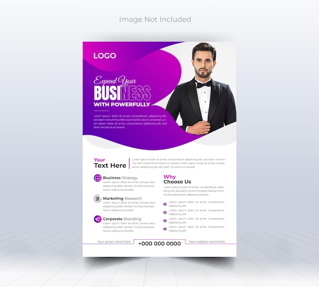 Creative modern flyer or poster template for business agency