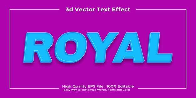 Creative and modern high quality fully editable 3d text effect vector