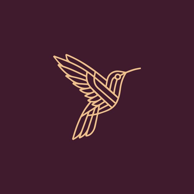 向量的创意和现代雀鸟标志设计