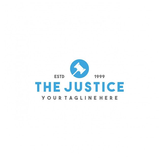 Creative modern justice logo design