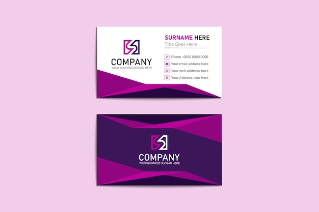 Creative modern letter head business card template