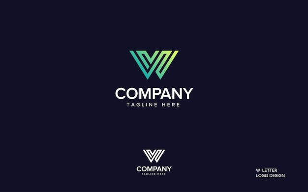 Creative and modern letter W logo design template