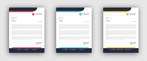 creative and modern letterhead design