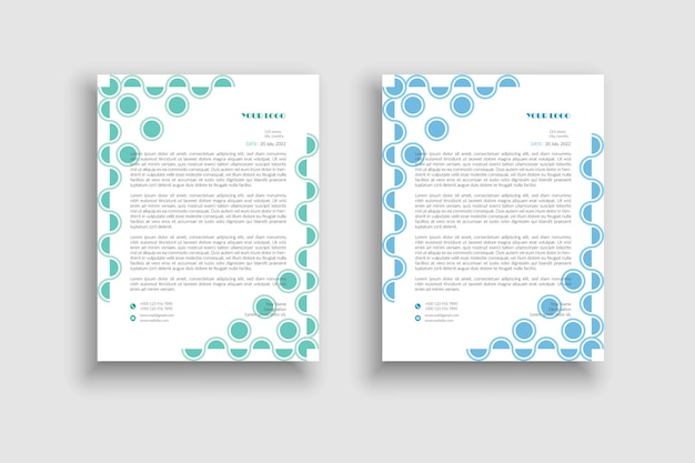 Vector creative and modern letterhead template design