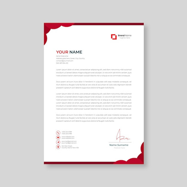 Creative Modern Letterhead Template