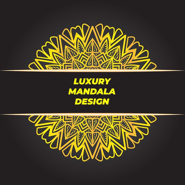 Creative modern mandala design template vector items