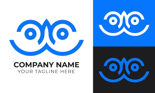 Вектор Креативный современный минимальный бизнес-шаблон дизайна логотипа