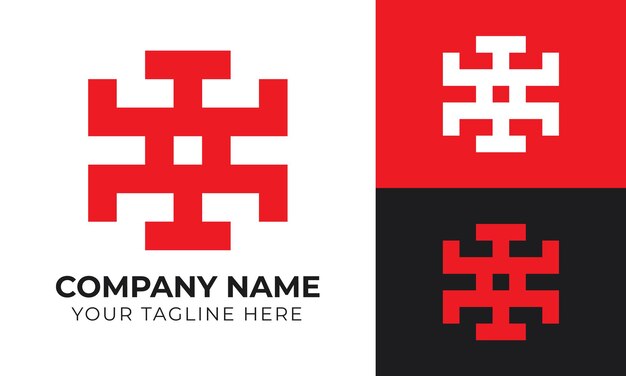 Креативный современный минимальный шаблон дизайна бизнес-логотипа с монограммой