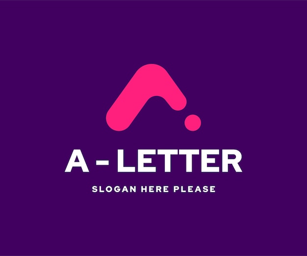 Creative and modern minimalist A letter logo design