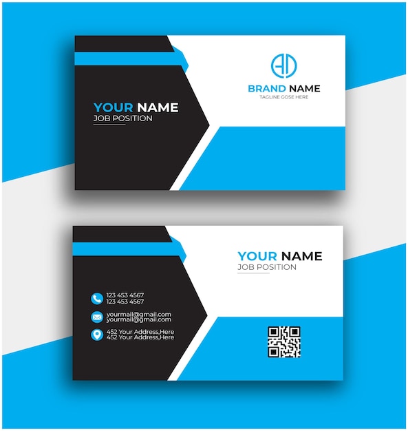 creative modern name card and business card