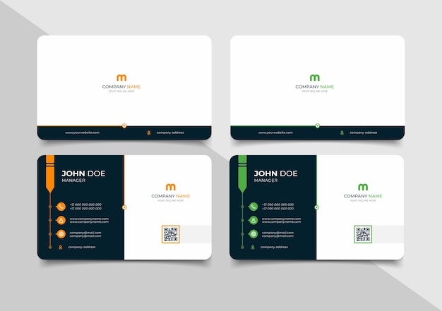 creative modern name card and business card