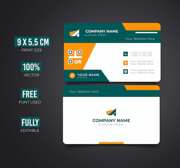 Vector creative modern name card and business card