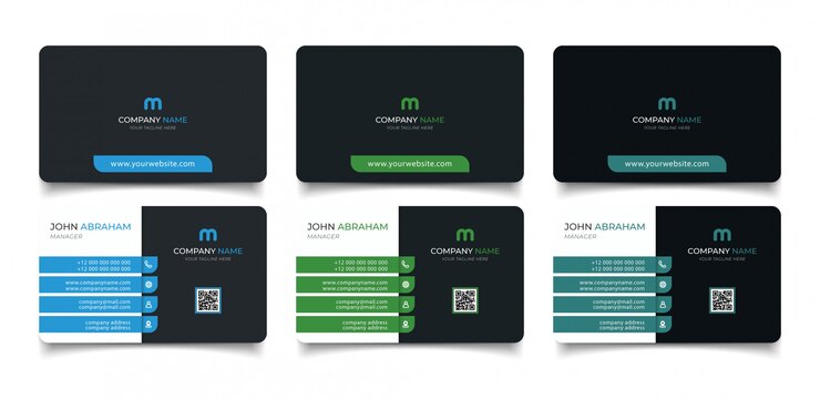 Vector creative modern name card and business card