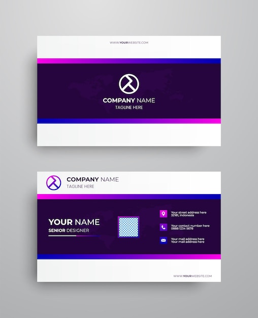 Creative modern name card and business card