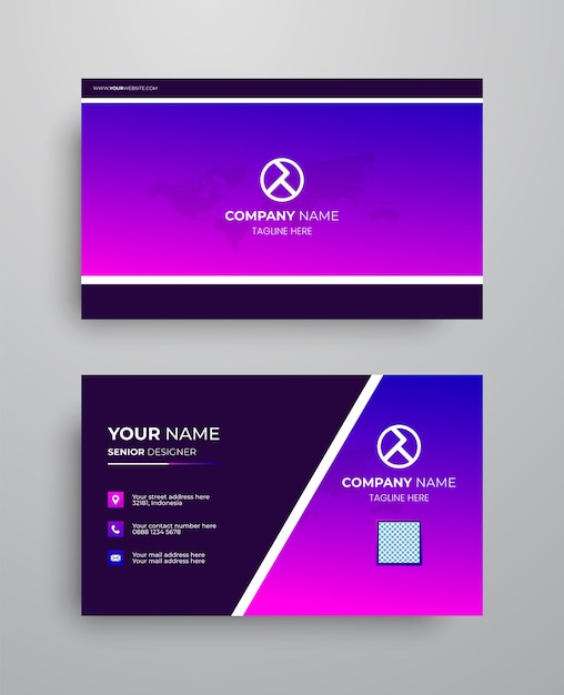 Vector creative modern name card and business card