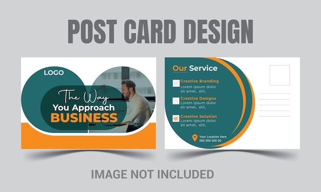 Vector creative modern post card design