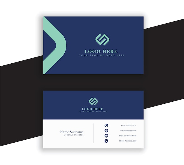 Premium Vector | Creative modern presentation card with logo