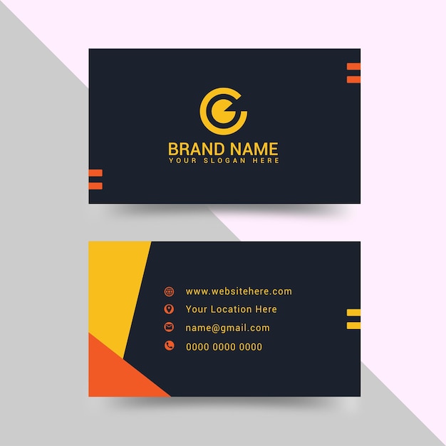 Creative modern professional business card design