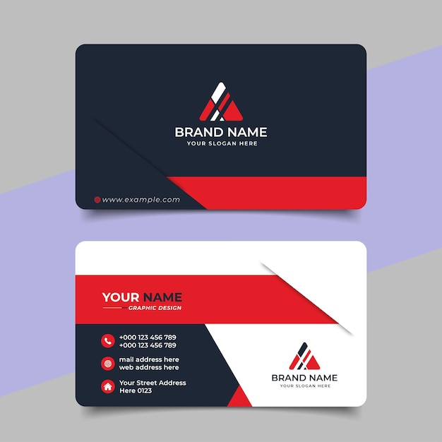 Creative modern professional business card template design
