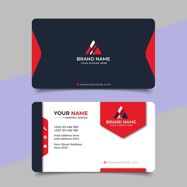 Creative modern professional business card template design