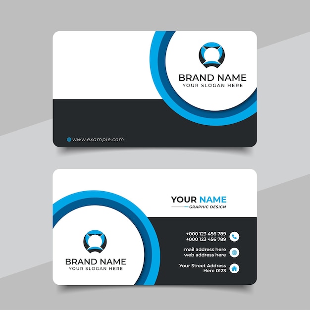 Creative modern professional business card template design
