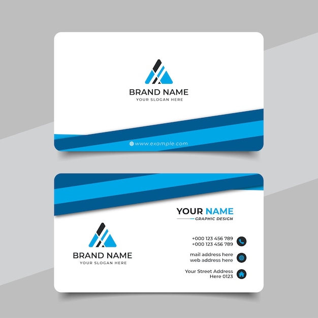 Vector creative modern professional business card template design