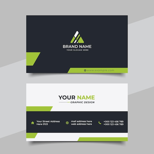 Vector creative modern professional business card template design