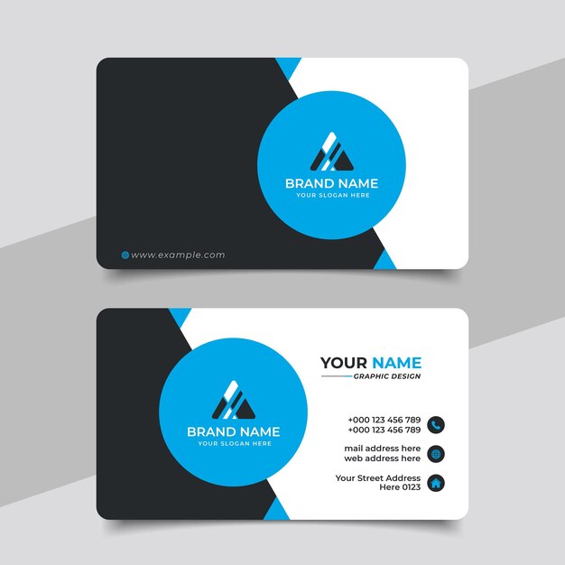 Vector creative modern professional business card template design