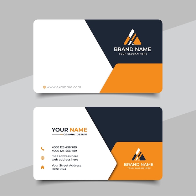 Vector creative modern professional business card template design