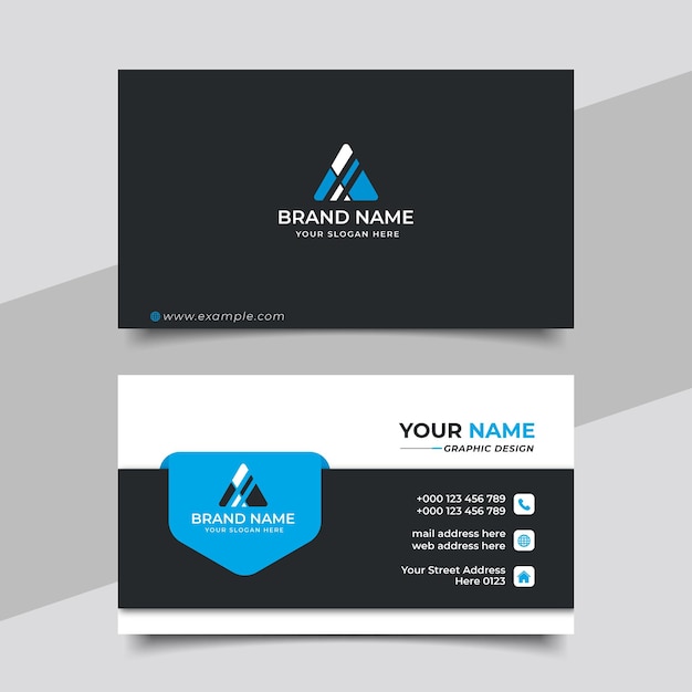 Vector creative modern professional business card template design