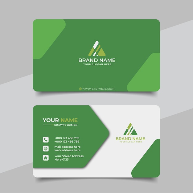 Vector creative modern professional business card template design